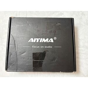 AIYIMA Audio Amplifier Black Compact Desktop HiFi Amp with 32V 5A Power Adapter